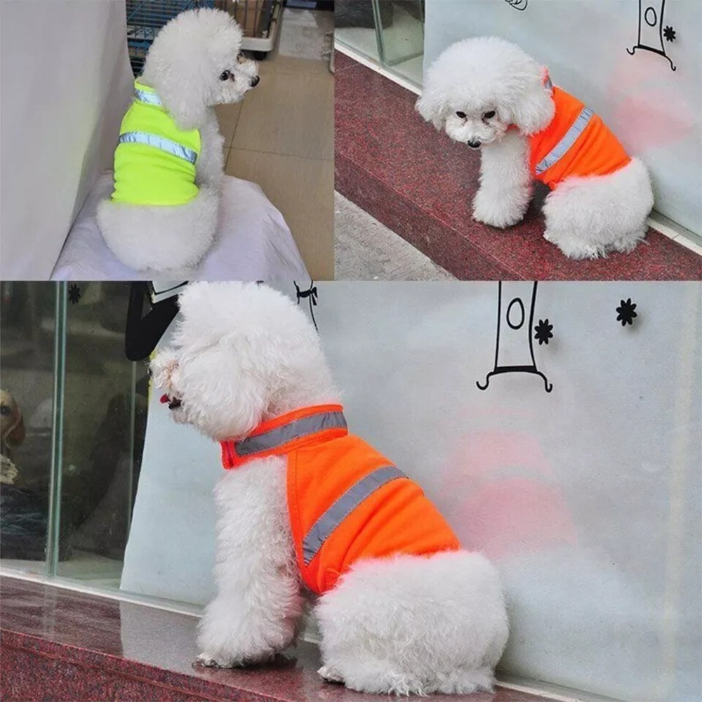 Hunting Dog Vest Pet Coat Parka High Visibility Safety Orange Reflective M/L